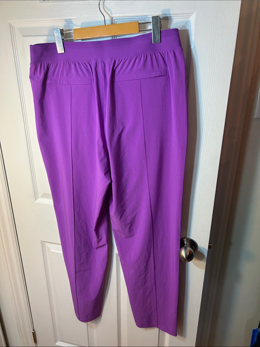 ATHLETA VIENNA SLIM PANT IN JAZZY PURPLE - Picture 10 of 12
